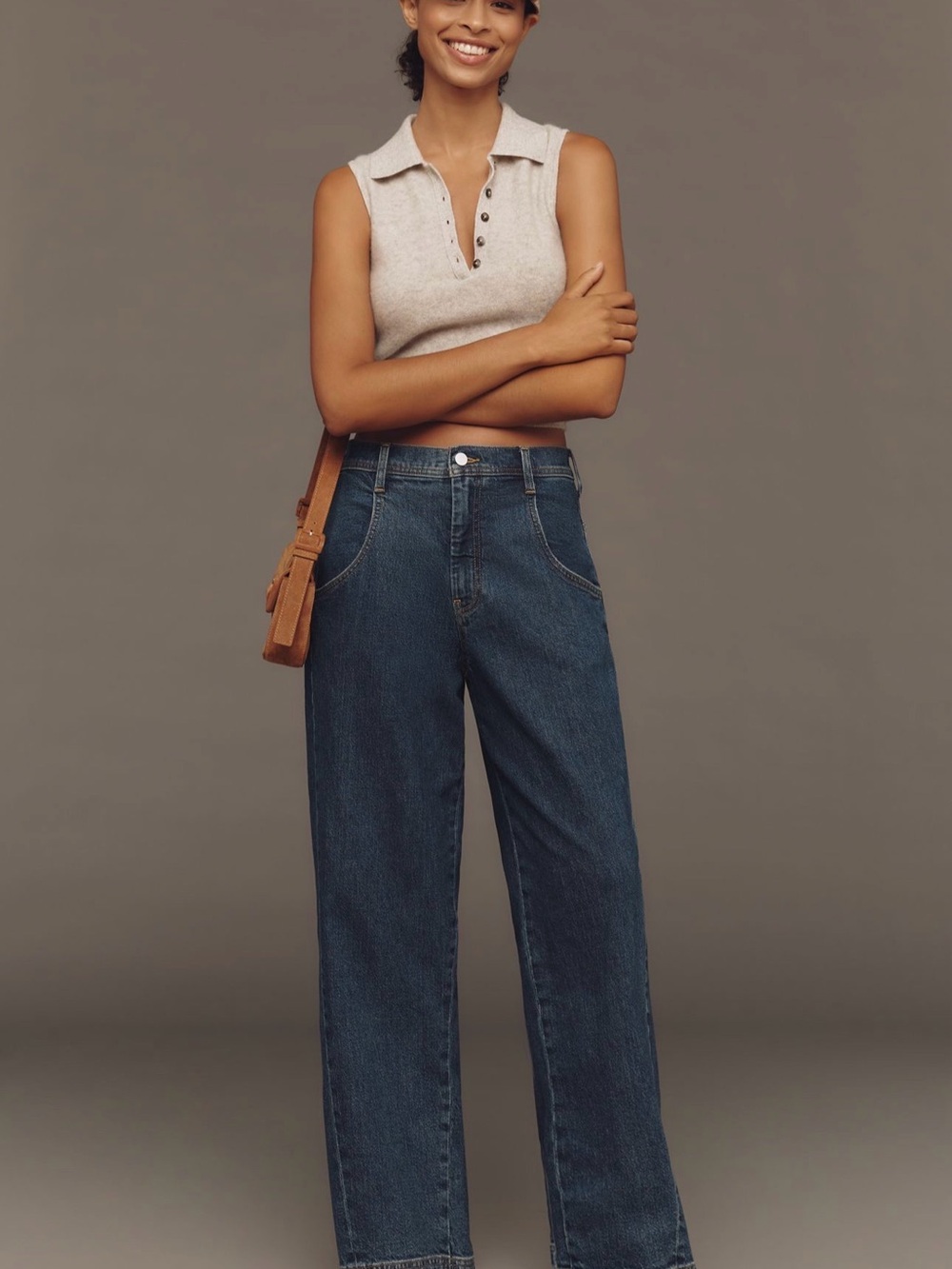 Anthropology Pilcro slouchy high rise taper leg 33 Tall